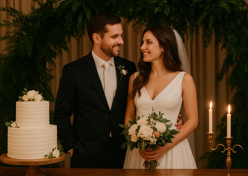 Folhagens na decoração de casamento