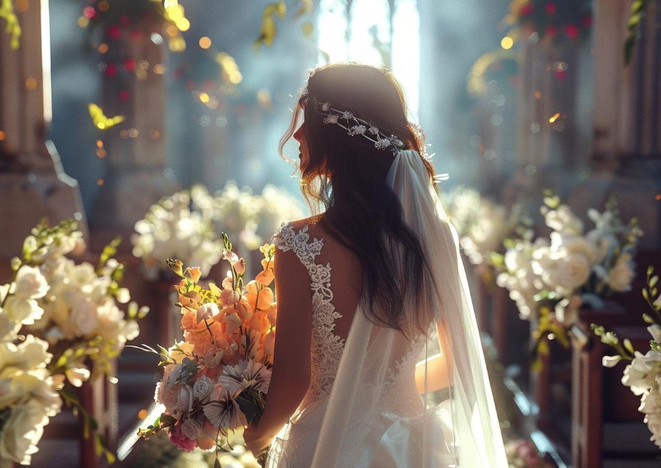 Flores brancas no casamento