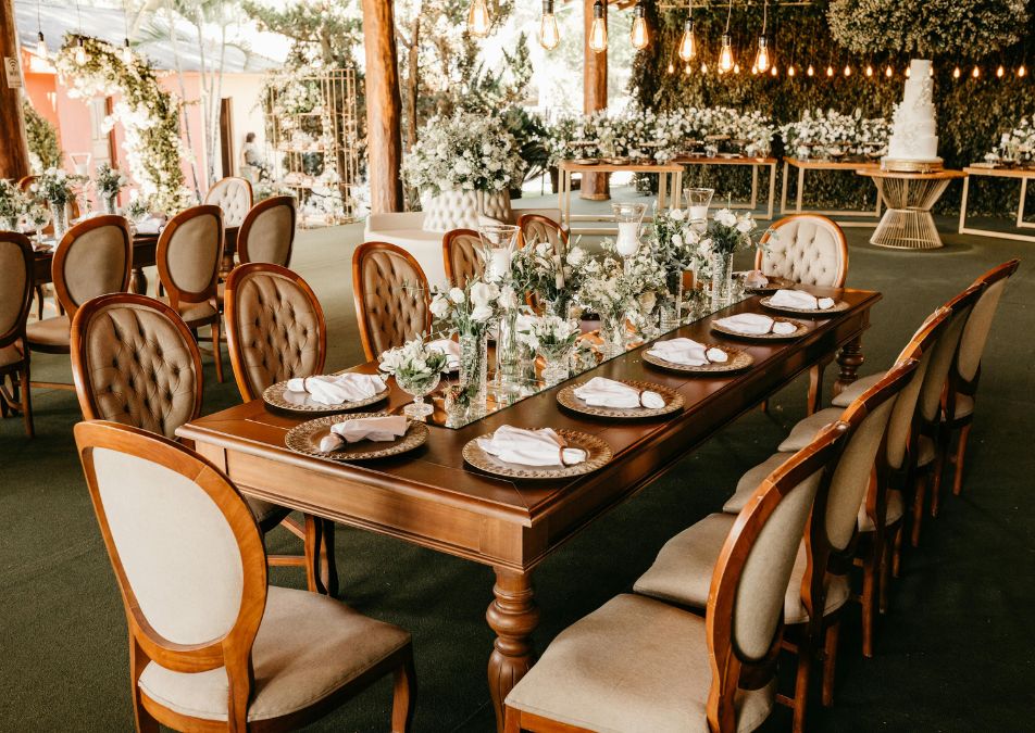 decoração de cerimônia e recepção